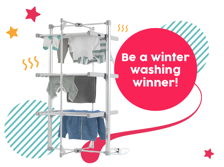 WIN a Deluxe Heated Laundry Airer
